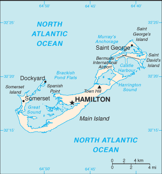 Bermuda Political Map